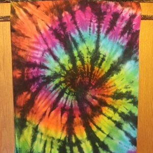 Tie Dye Rainbow Shawl